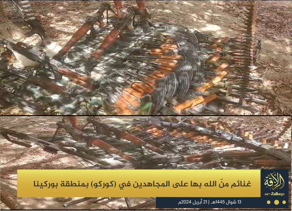 #BurkinaFaso (#Sahel) 🇧🇫: #JNIM (part of #AlQaeda) carried out an attack on Burkinabe Army and allegedly killed 30 soldiers in #Kaya. 

As a result militants captured #Chinese 🇨🇳 Type 69 RPG Launchers, PK/Type 80 machine guns and large quantity of Type 56-1 assault rifles.