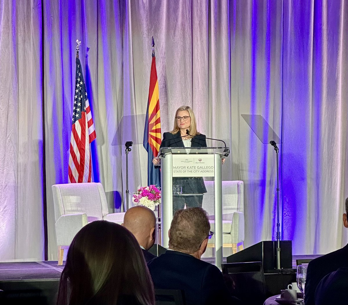 Phoenix continues to lead the way in innovation. - largest autonomous vehicle network - best airport in America - continued investment in infrastructure, health care, semiconductor manufacturing, and so much more! @phxchamber @MayorGallego #SOTC2024