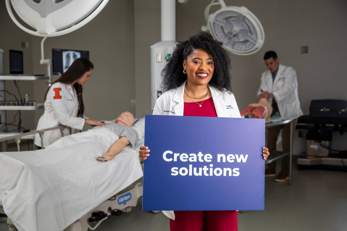 #ILLINOIS Med students have established a free eyecare clinic that is accessible and inclusive of diverse and at-risk populations. “We believe that no person should be unable to receive health care due to cost.' ▶️ go.illinois.edu/EyeCareClinic