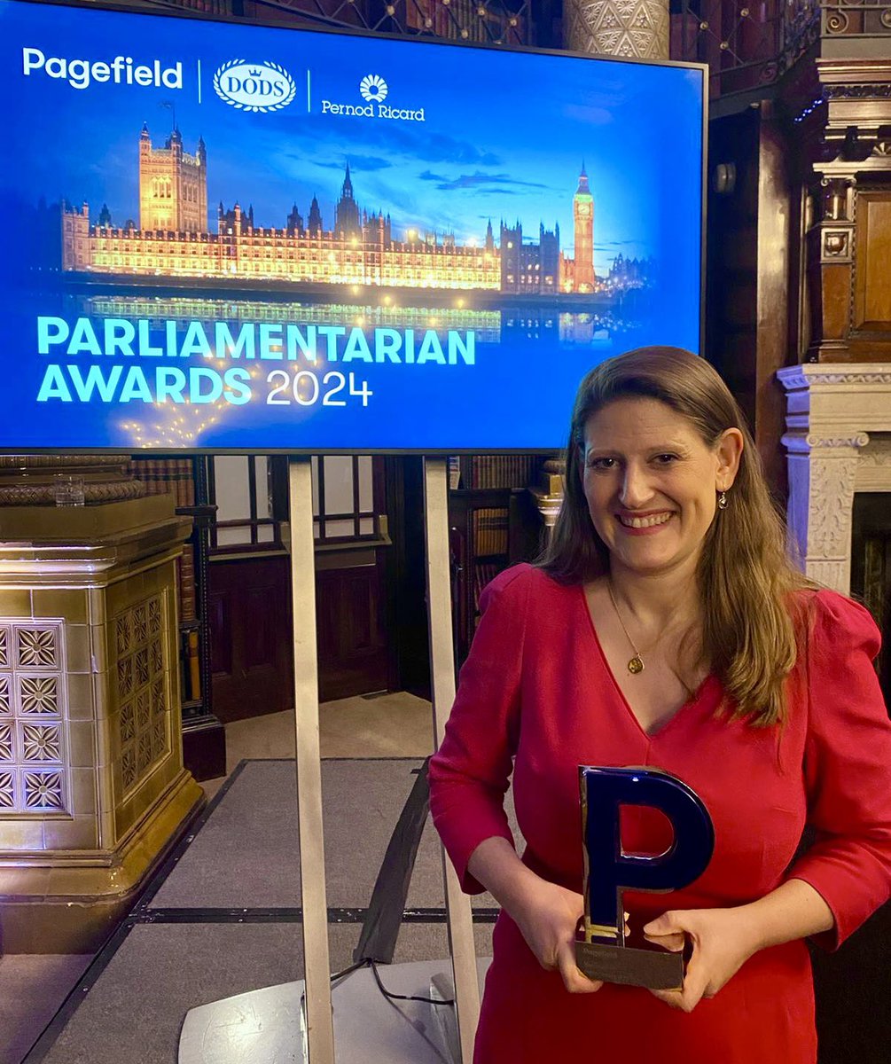 I’m honoured to win Political Speech of the Year. Thankyou to everyone who has supported my national crossparty campaign on birth trauma. I’d like thank my current inquiry co-Chair @RosieDuffield & @BirthTrauma. Congratulations to all winners inc @david_cameron @wesstreeting 👏.