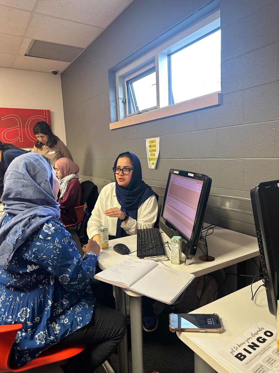 SchoolBagProj's tweet photo. The first day of our #CodeConnect program for #Afghan girls this past weekend was successful and went very well! Students learned about intro to #AI and #machine #learning. Looking forward to our next session! https://t.co/Kb73ENtKLe
