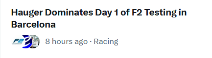 i really don't think formula e are posting about formula 2 testing