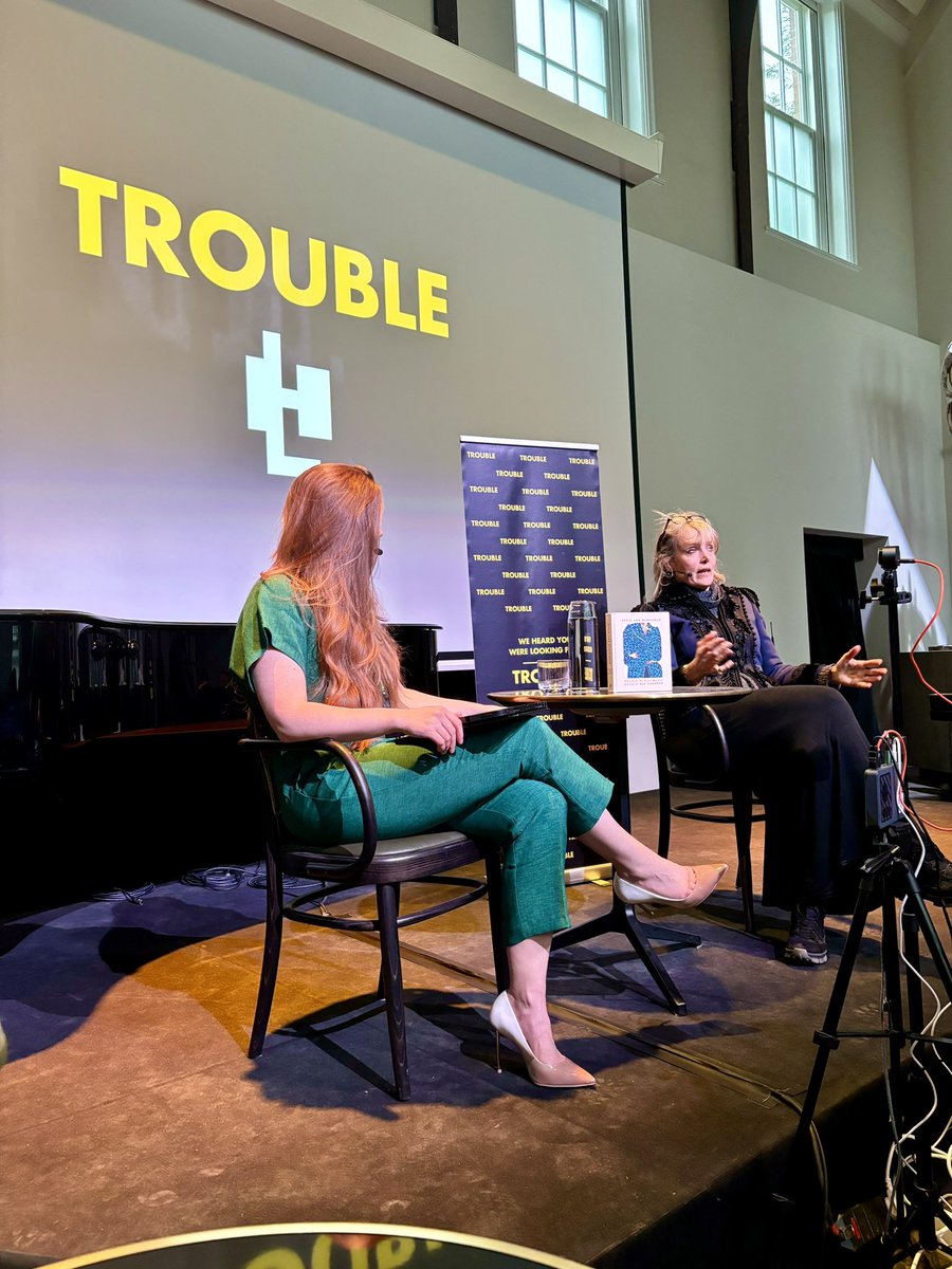 Another fantastic @TheTroubleClub event with @bay_garnett, whose book I absolutely adore. Huge thank you to Ellie for organising and being an amazing host, and loved the amazing space at Ladbroke Hall!