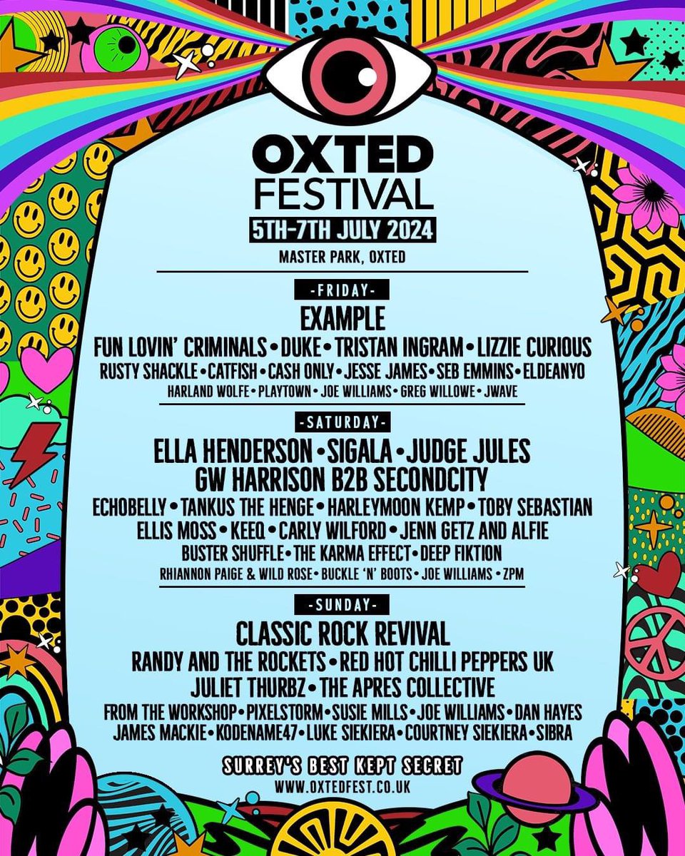 Oxted Festival Surrey. Tickets via website🔥