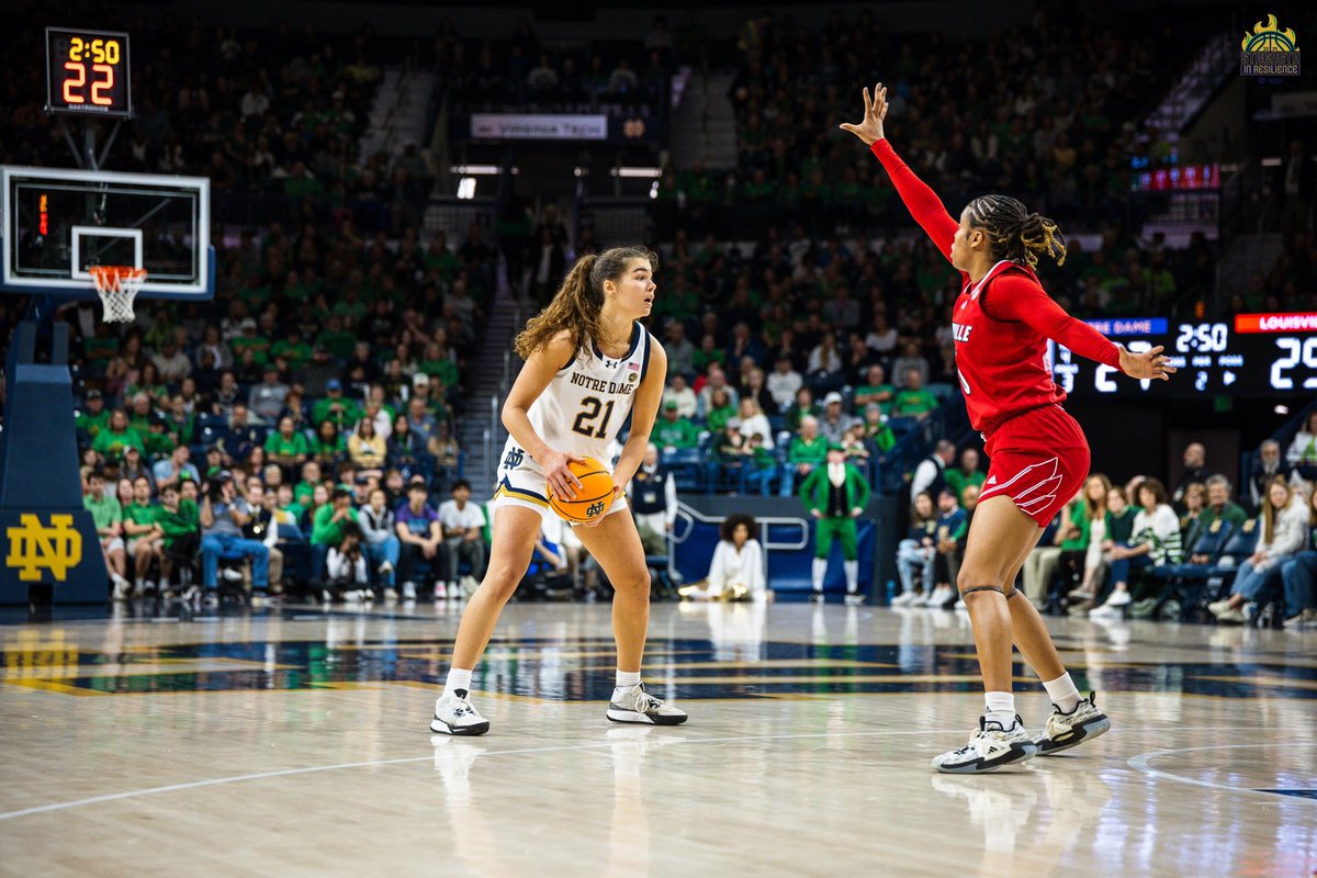 ndwbb's tweet photo. stock is rising 📈

@maddy_westbeld now ranks 8th in program history for number of single-season rebounds, double-doubles and career rebounds https://t.co/MYslChSMlY