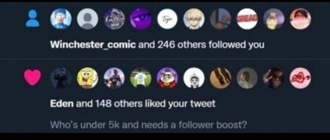 Late night FOLLOWER BOOST to all SMALL ACCOUNTS below 6000 FOLLOWERS. Drop your handles fast, (MUST REPOST AND BE FOLLOWING ME)