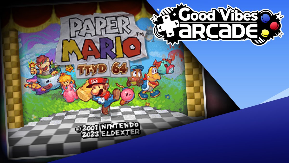 We're a month out from Paper Mario: The Thousand-Year Door, so what if took a look at some mods? Paper Mario TTYD 64 is a mash of the first two games, let's see what it's like! Going Live now: twitch.tv/officialgvg