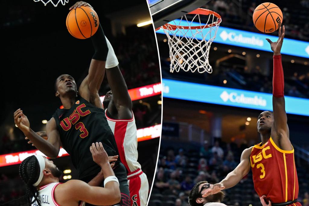 nypost's tweet photo. St. John’s lands high-upside USC center Vince Iwuchukwu in transfer portal https://t.co/BCtNHY0G92 https://t.co/k6Ukn08nlT
