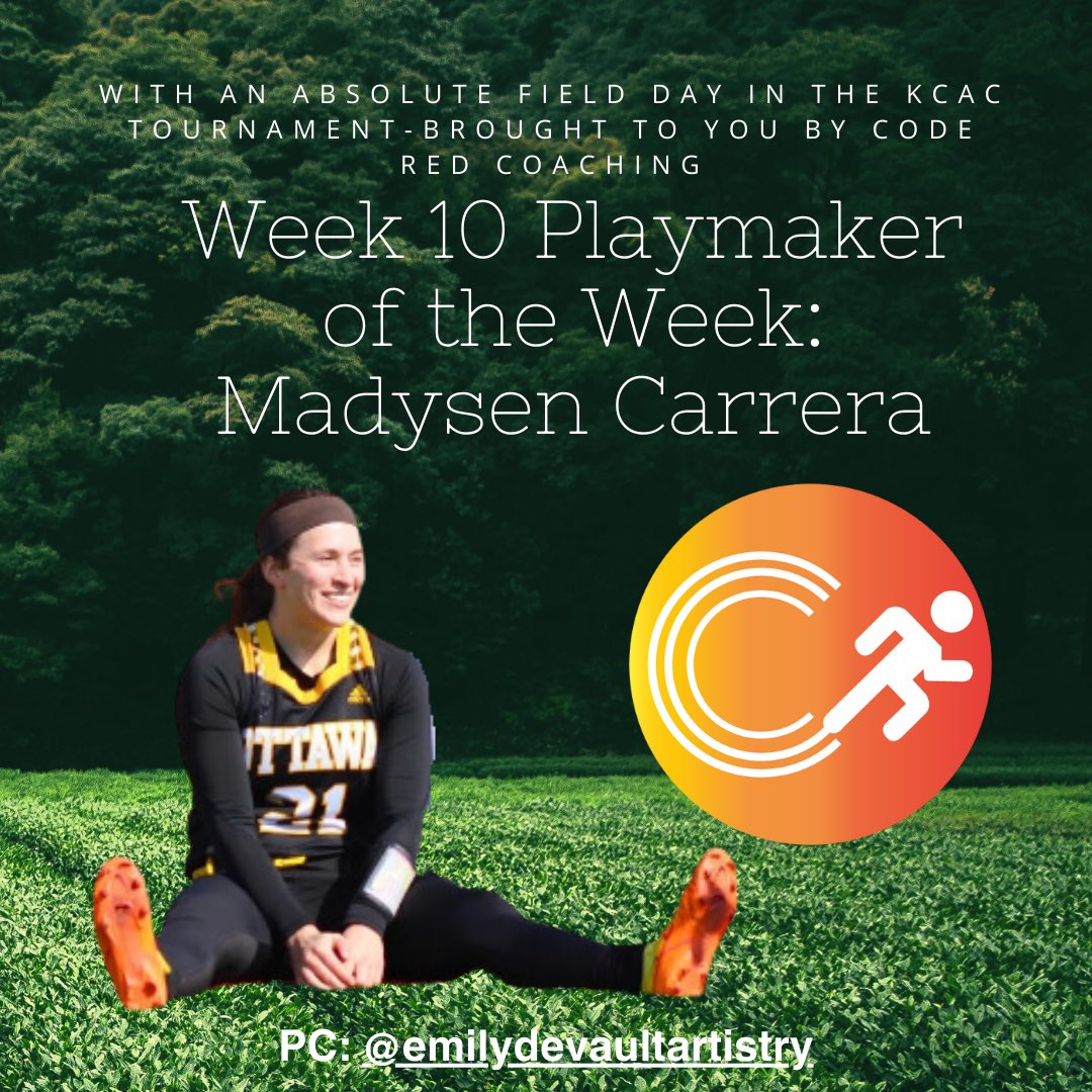 Playmakerâs Corner (@playmakercorner) on Twitter photo <a href="/CodeRedPerform1/">Cody Rosenthal</a> sees a familiar face who dominated in the <a href="/kcacsports/">Kansas Collegiate Athletic Conference</a> flag tournament with <a href="/MadysenCarrera/">Madysen</a> spearheading another conference title for <a href="/wflagfootball/">ou_wflagfootball</a> ! Full recap on episode 354 <a href="/CodeRedPerform1/">Cody Rosenthal</a> sees a familiar face who dominated in the <a href="/kcacsports/">Kansas Collegiate Athletic Conference</a> flag tournament with <a href="/MadysenCarrera/">Madysen</a> spearheading another conference title for <a href="/wflagfootball/">ou_wflagfootball</a> ! Full recap on episode 354