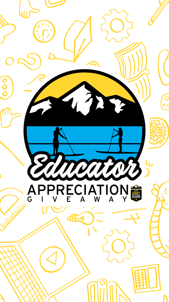 ARE YOU AN IDAHO EDUCATOR🍎? DO YOU WANT TO WIN A SUP BOARD🏄🏼?? We are thankful for our educators across Idaho. We want to show our appreciation.! ☀️🌊 Register by May 8 at serveinidaho.com/educatorapprec…!