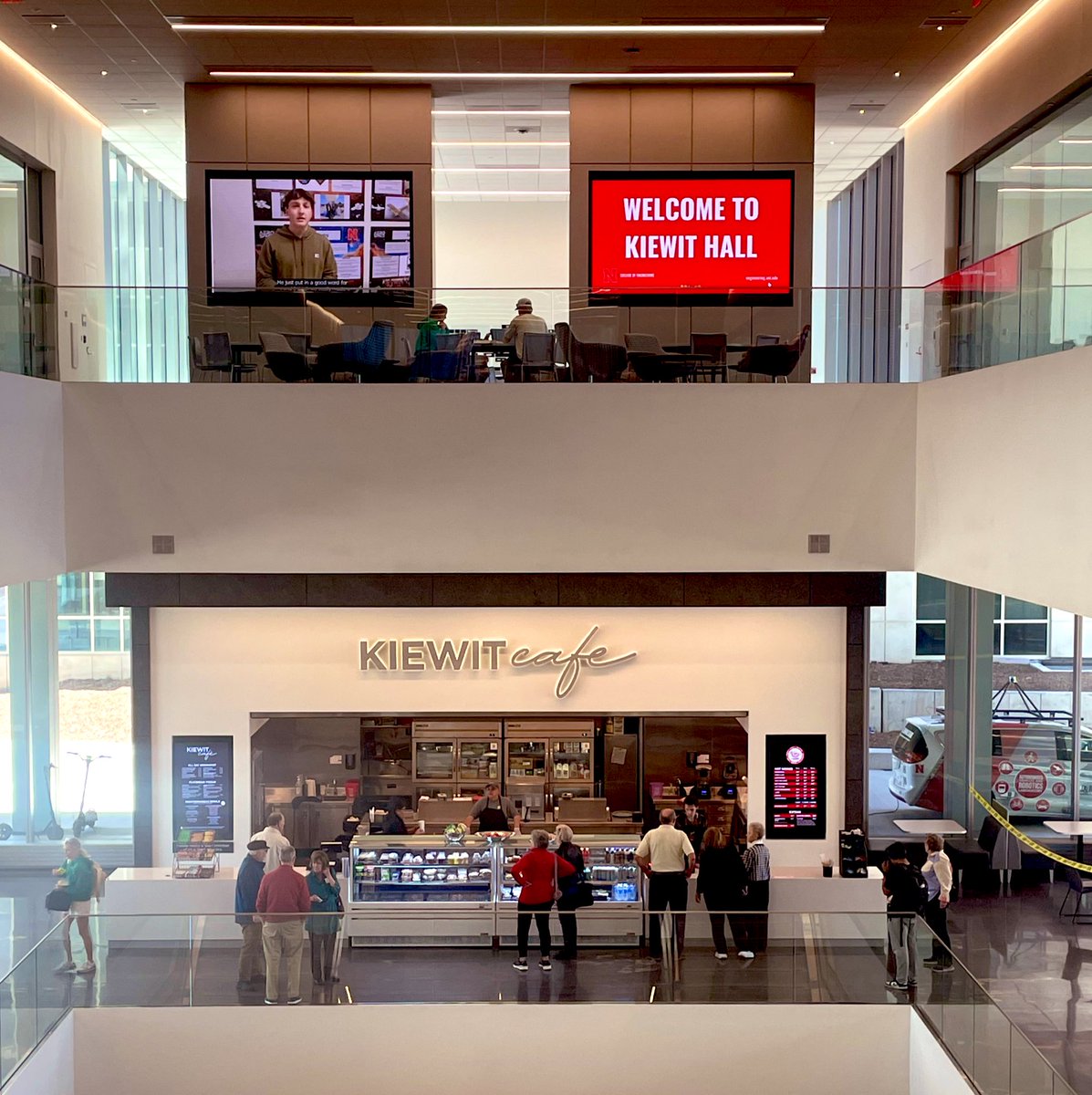 Glad to see the brand new Kiewit Cafe open - the newest addition to @NebEngineering