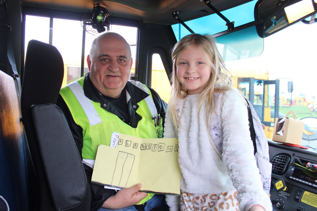 Happy School Bus Driver Appreciation Day! Join us in thanking our transportation team for all they do to get our students to and from school safely each day. Students and staff showed their appreciation with cards and treats today to make their day extra special. ❤️🖤 🚌