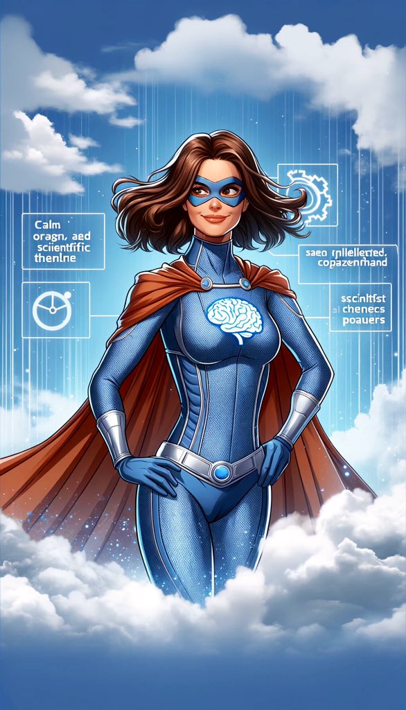 L_Psychol's tweet photo. Having fun creating AI versions of ourselves as superheroes at our conference dinner …  #ANTF2024 using DALL-E4, thanks @CleggDr https://t.co/TKUWaMXQVL