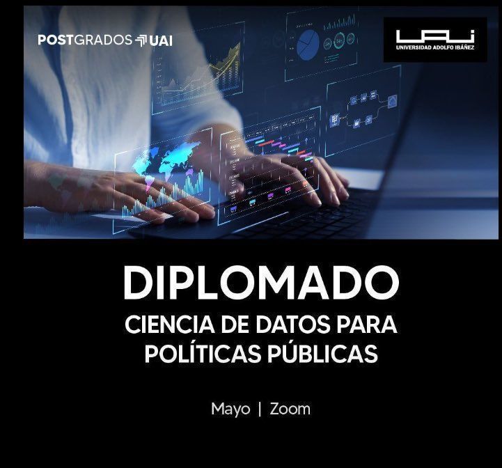 🚀¡Únete al Diplomado en Ciencia de Datos para Políticas Públicas! Las clases están por comenzar y aún tienes la oportunidad de ser parte de esta experiencia transformadora! 🔜 ¡Postula! gobierno.uai.cl/diplomado/dipl…