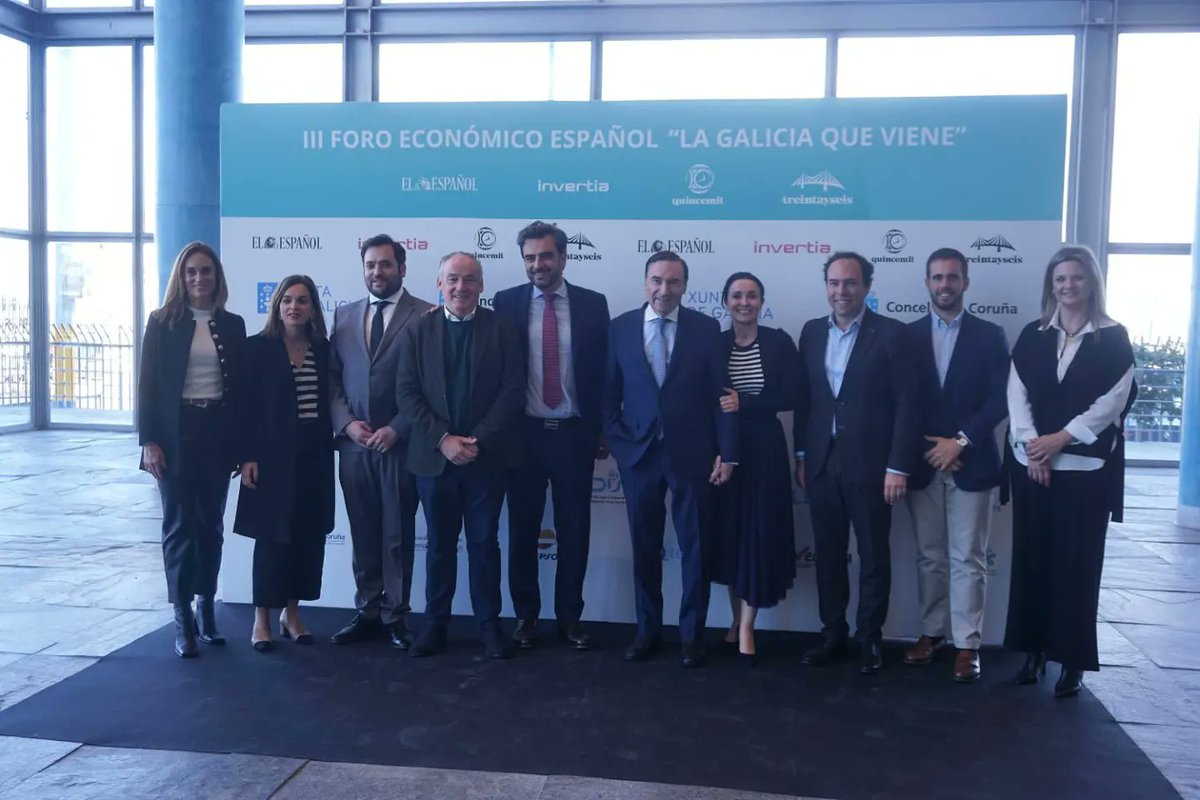 .@DiegoCalvoPouso intervino en el Foro Económico Español, donde “recetó” Deporte como motor de salud, educación e inclusión social 🏀🏈🥎🏐🏉🏒🏃 La Xunta fomenta su práctica con BonoDeporte, BonoActívate o Xogade desde edades tempranas con centros educativos y clubes deportivos