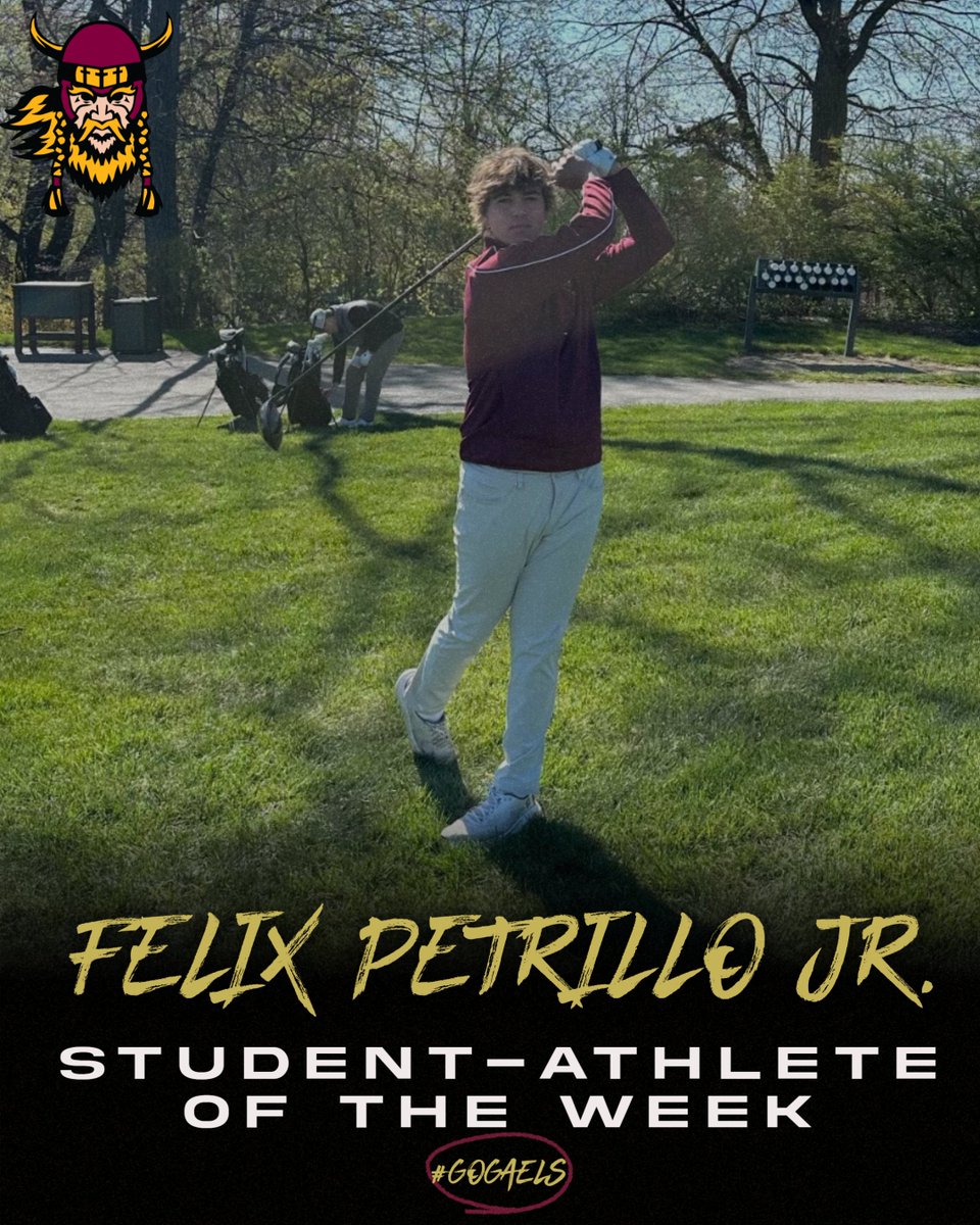 Student-Athlete of the Week - @ionaprepgolf Felix Petrillo Jr. - Felix shot a 30 on a par 36 against All Hallows. Petrillo's round of 30 is a new @CHSAA_NYC All-Time individual round low score. #GoGaels⛳️