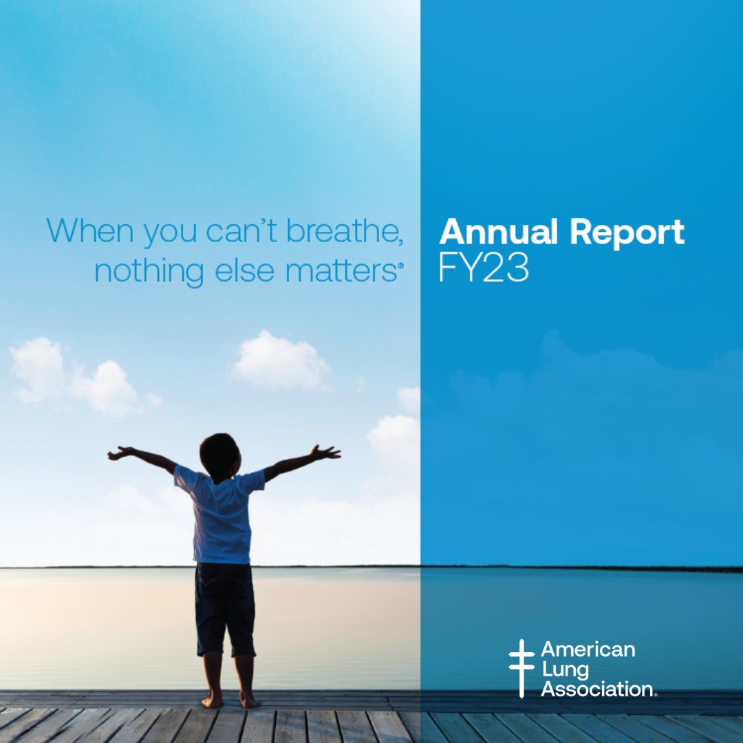 Out of every dollar donated, 90 cents go to our lifesaving mission. Our #AnnualReport highlights our essential and expanding work over the last fiscal year. Take a look: on.lung.org/42VjCKI.