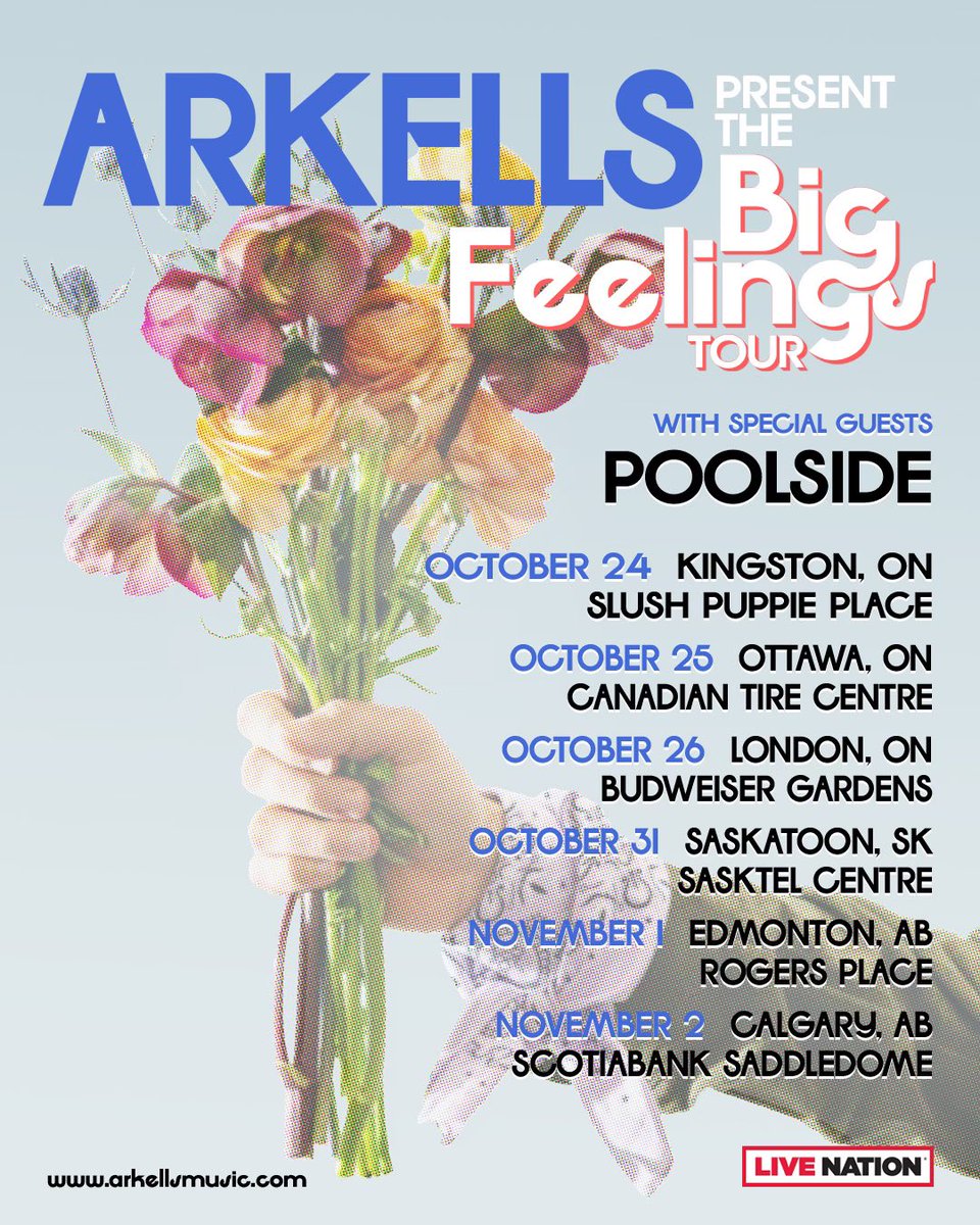 Canada! We’re coming for you in the fall 🇨🇦🍁 Hitting the road with our pals @arkellsmusic 😎🪩 Pre-sale: poolsidemusic.com/tour