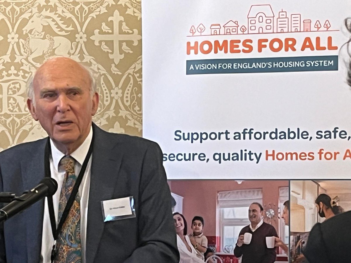 At the launch of #HomesforAll who are also making recommendations to tackle the #UKhousing crisis With @JustinWelby and Radix fellow @vincecable speaking