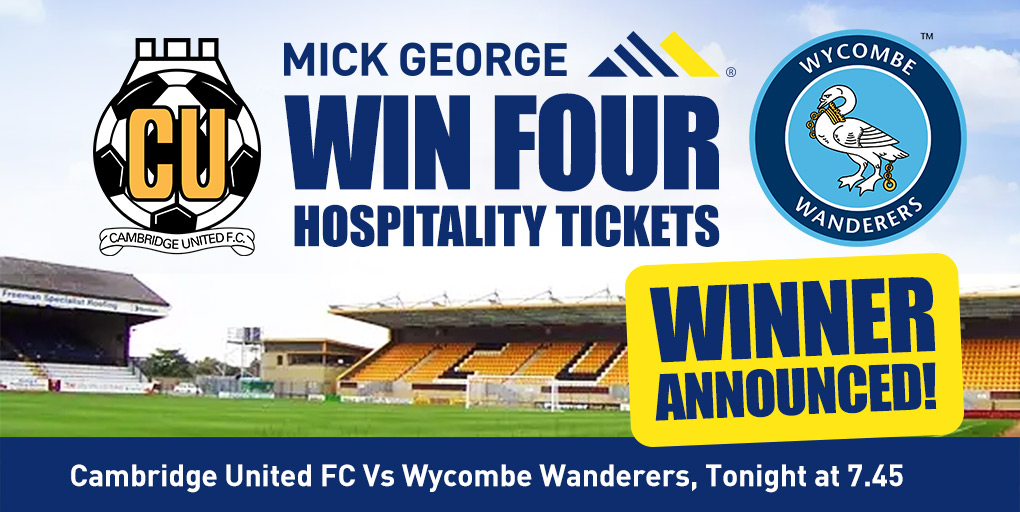 🏆Winners Announced! 👏Congratulations to Chris Cullum and Chelsie Turner 🎟️You have each won 2 x hospitality tickets for tonight's game ⚽Enjoy! Thanks for entering everyone