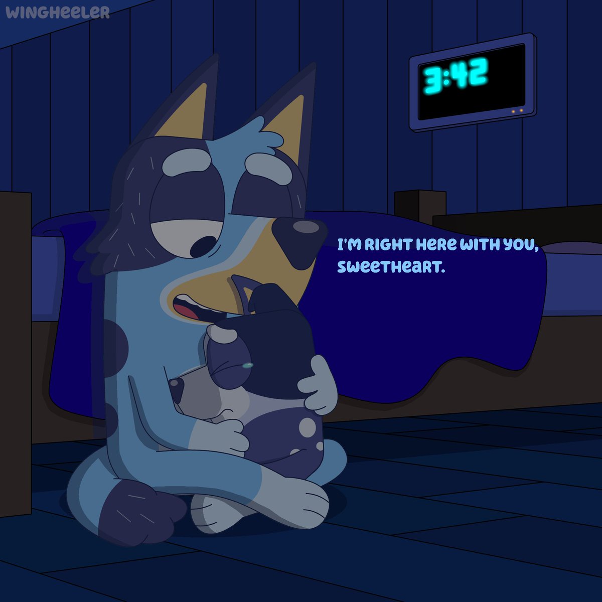 One late night
#Bluey #blueyfanart #blueyart #Blueysurprise