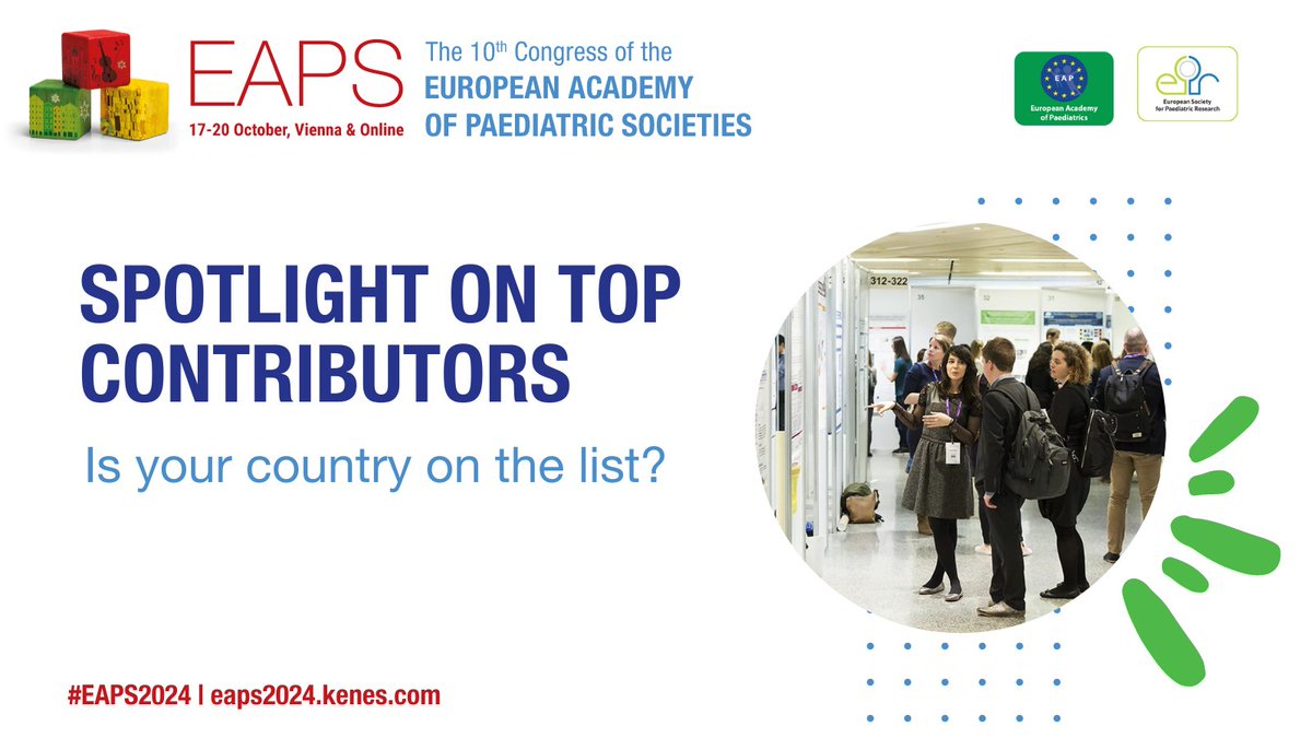 Deadline Tomorrow: Submit #EAPS2024 Abstracts! ▶️Leading categories include Infectious Diseases, Neurology, Psychiatry, and Oncology. 💡 Got groundbreaking research in these areas? Submit your abstract and be part of an inspiring lineup! 🔗 bit.ly/3F4MRQ6 #PedsICU @espr