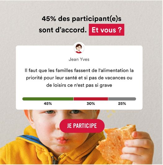 La consultation sur l’éducation à l’alimentation lancée en février dernier prendra fin le 25 avril. Les propositions suggérées ont déjà recueillies plus de 75 000 votes 🥳. À votre tour de voter pour départager les 727 propositions existantes 👉 bit.ly/4bjbhEj