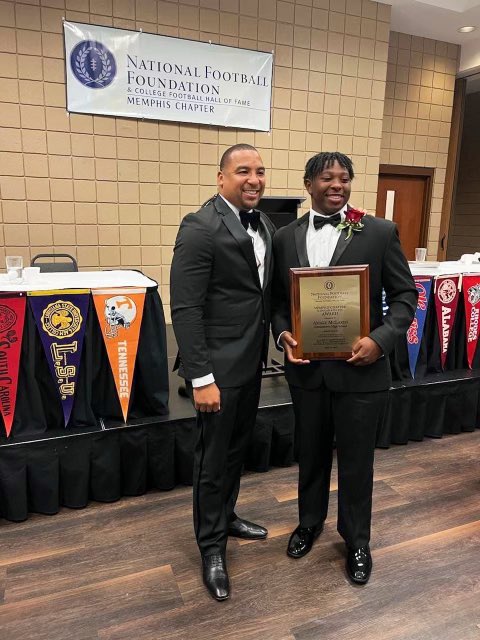 Congratulations, <a href="/AmareMclaren/">Amare’ McLaren</a> ! 

<a href="/NFFNetwork/">National Football Foundation</a> 
#GTownONETown