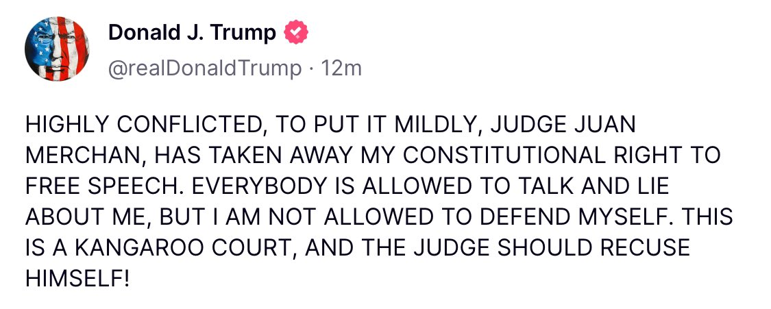 A gag order is not going to cut it, he needs something drastic.