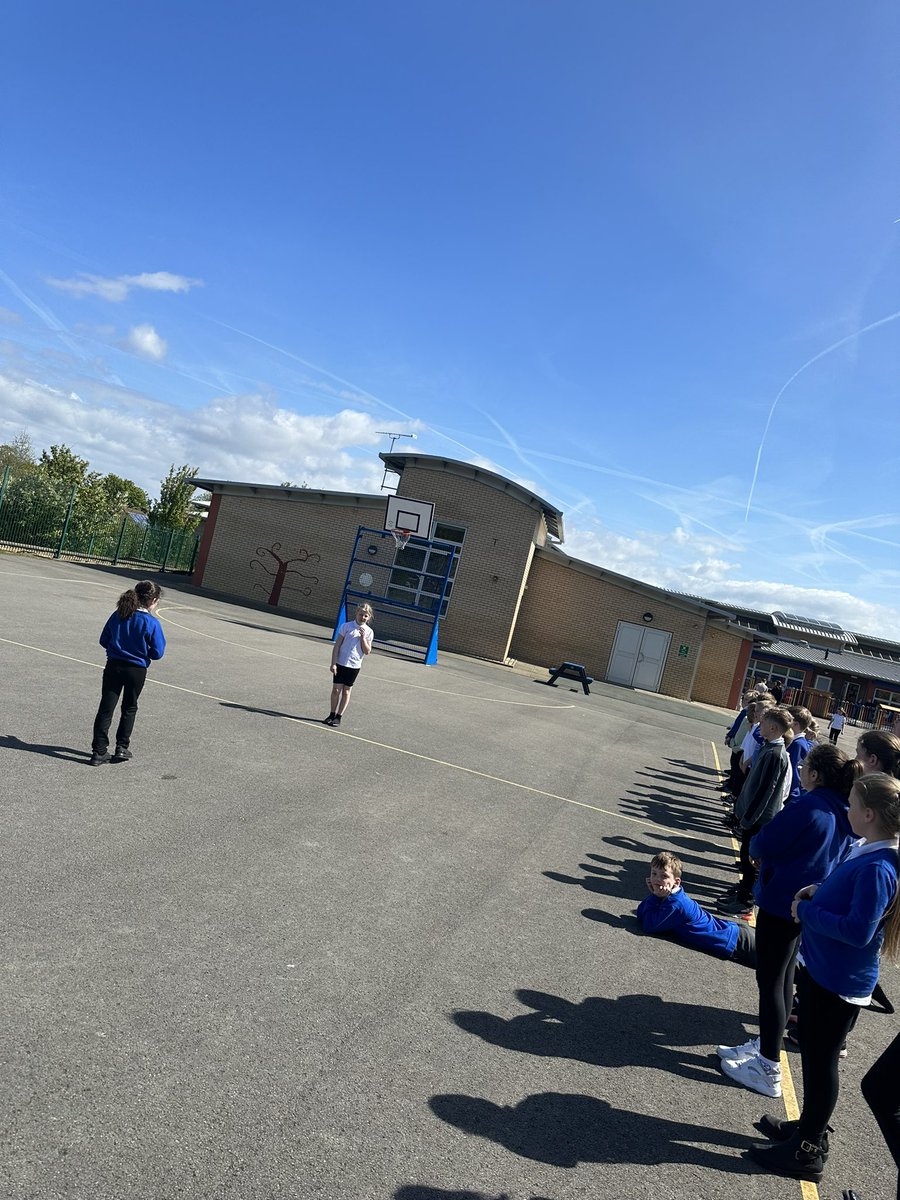 MissGmg's tweet photo. For our brain break activity the children played Yr Mor. 

Our Criw Cymraeg taught the class the game and the children had a great time playing it in the sun ☀️ 

#WalesOutdoorLearningWeek 
@YsgolMaesglas https://t.co/xaaHzWQoAk