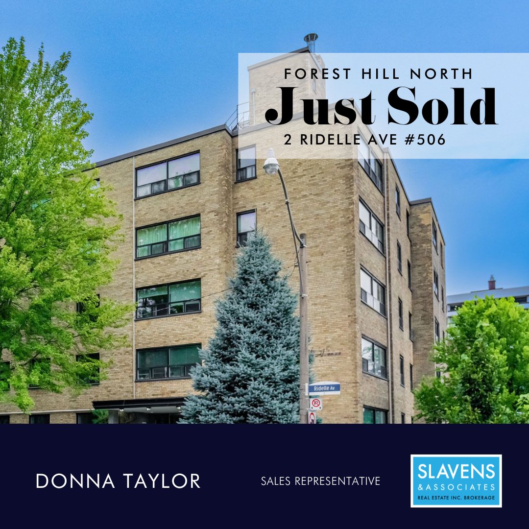 Just Sold! Congratulations to Donna Taylor and her very happy client on the sale of this beautiful condo.

#StartPacking

#torontorealestate
#toronto 
#foresthillnorth
#justsold
#sold
#condo
#realestate
#torontohomes
#sellinghomes
#househunting
#slavensrealestate
#slavens