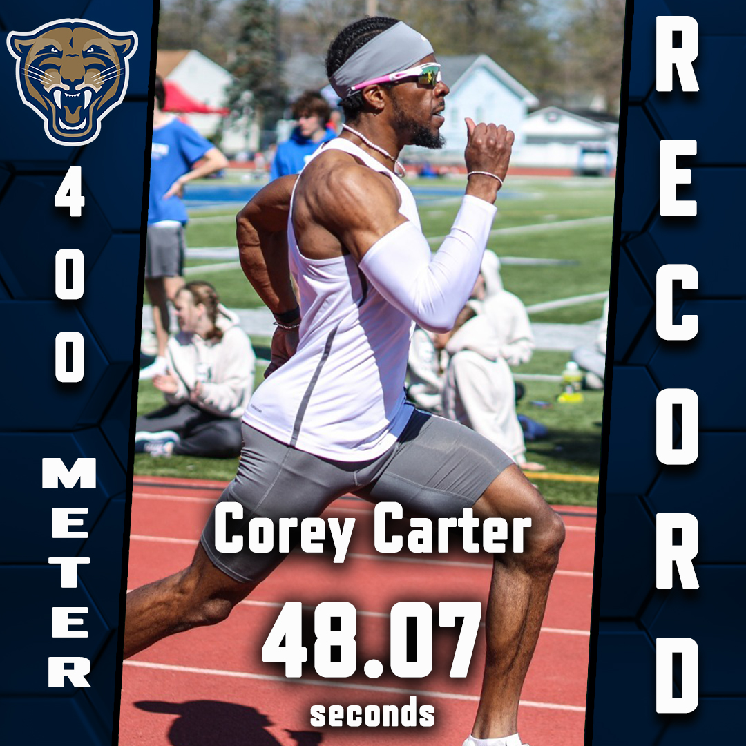 Corey Carter, from @PrinAthletics , shattered the SLIAC 400-meter record over the weekend. A record that had stood since 2014! #SLIACtion #d3tnf