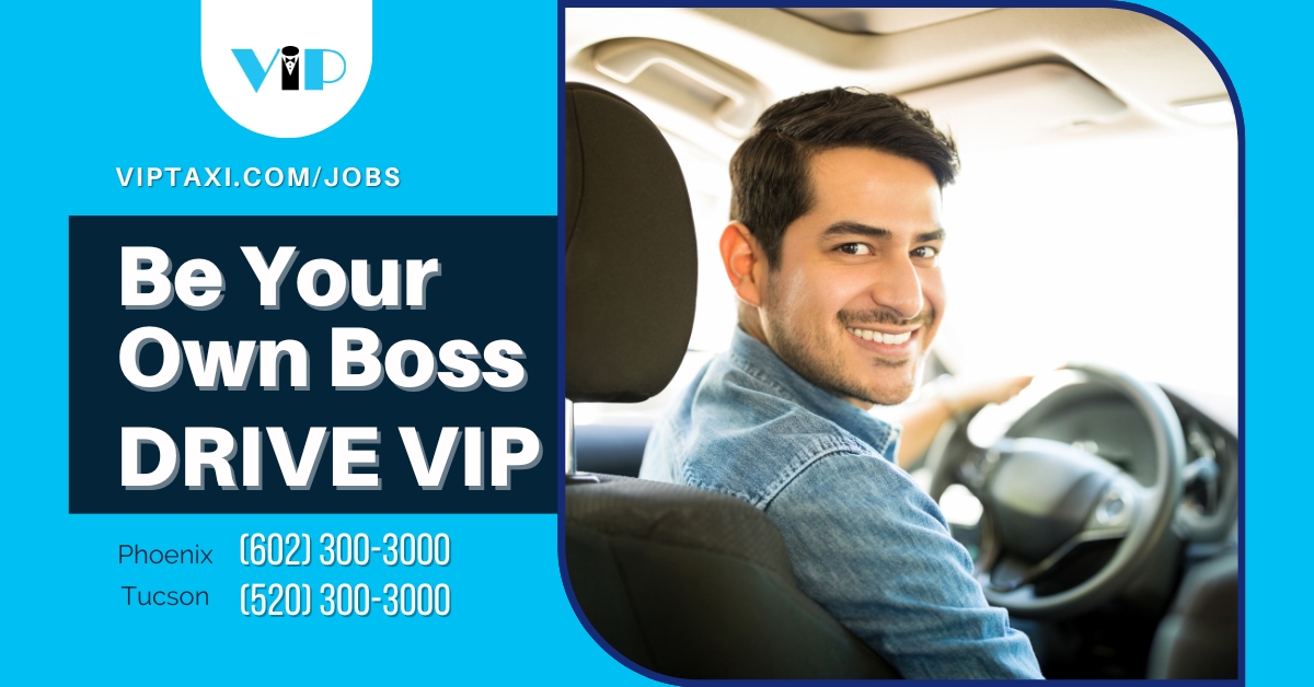 Independent drivers for VIP Taxis get to set their hours and determine how their work schedule goes. Get the work-life balance most drivers can only dream of. bit.ly/2L2aYB0

#ArizonaTaxi #Transportation #DriveVIP #AZJobs #DrivingJobs #SupportLocalAZ #LocalFirstArizona