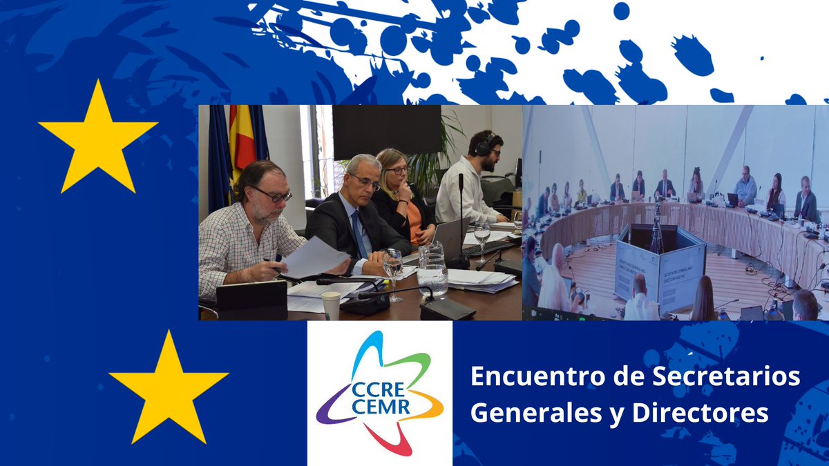 🗓️Encuentro de Secretarios Generales y Directores del @CCRECEMR 🤚Hoy, @Luismsicluna ha participado en esta reunión preparatoria del próximo Comité Político del #Municipalismo🇪🇺, previsto para los próximos 17 y 18 de junio en #Bruselas📍.