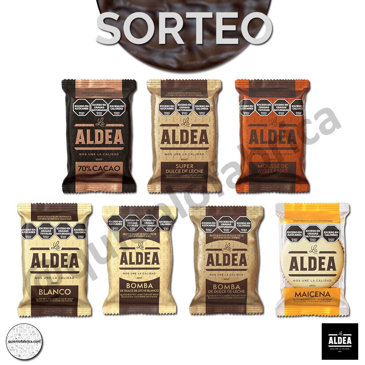 QuienLoFabrica's tweet photo. SORTEO en "X" (Twitter)
6 cajas de Alfajores y Bombas LA ALDEA!
Cómo participar? 
Seguinos, hace RT, like y completa este formulario 👉🏼 https://t.co/OjSxbQouKS
Válido para toda la Argentina, sortea 7 de Mayo 19hs. (envío a cargo de La Aldea)
#sorteo #alfajores
#quienlofabrica https://t.co/dTfaFGSk4f