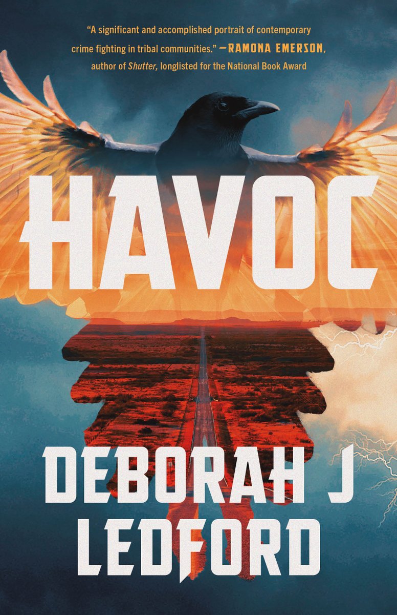 Gorgeous! Final version of the #Havoc cover. Swooning about @reelindian most appreciated blurb. Getting fired up for Eva 'Lightning Dance' Duran and her crew's next release July 30th! #thriller #taos #newmexico #nativeamerican