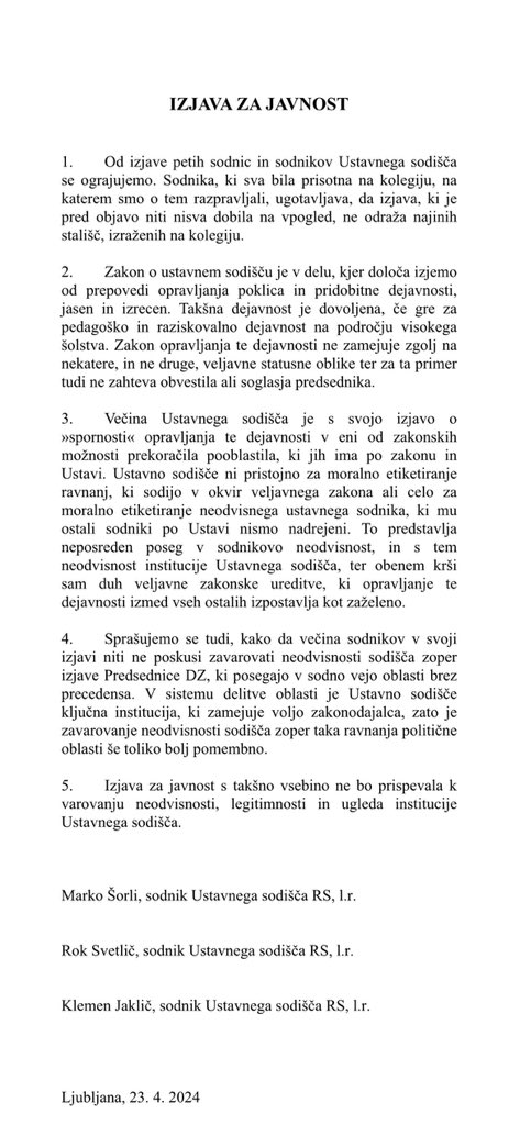 A onih 6 ustavnih sodnikov @UstavnoSodisce je spet kako novo epidemiološko rešitev našlo ? Epidemija enoumja,ki jo posedujejo in izkazujejo , in za katero rešitve še niso ponudili, se v bolj prepostih besedah pove : “lesti v rit aktualnim levičarskim politikom”.