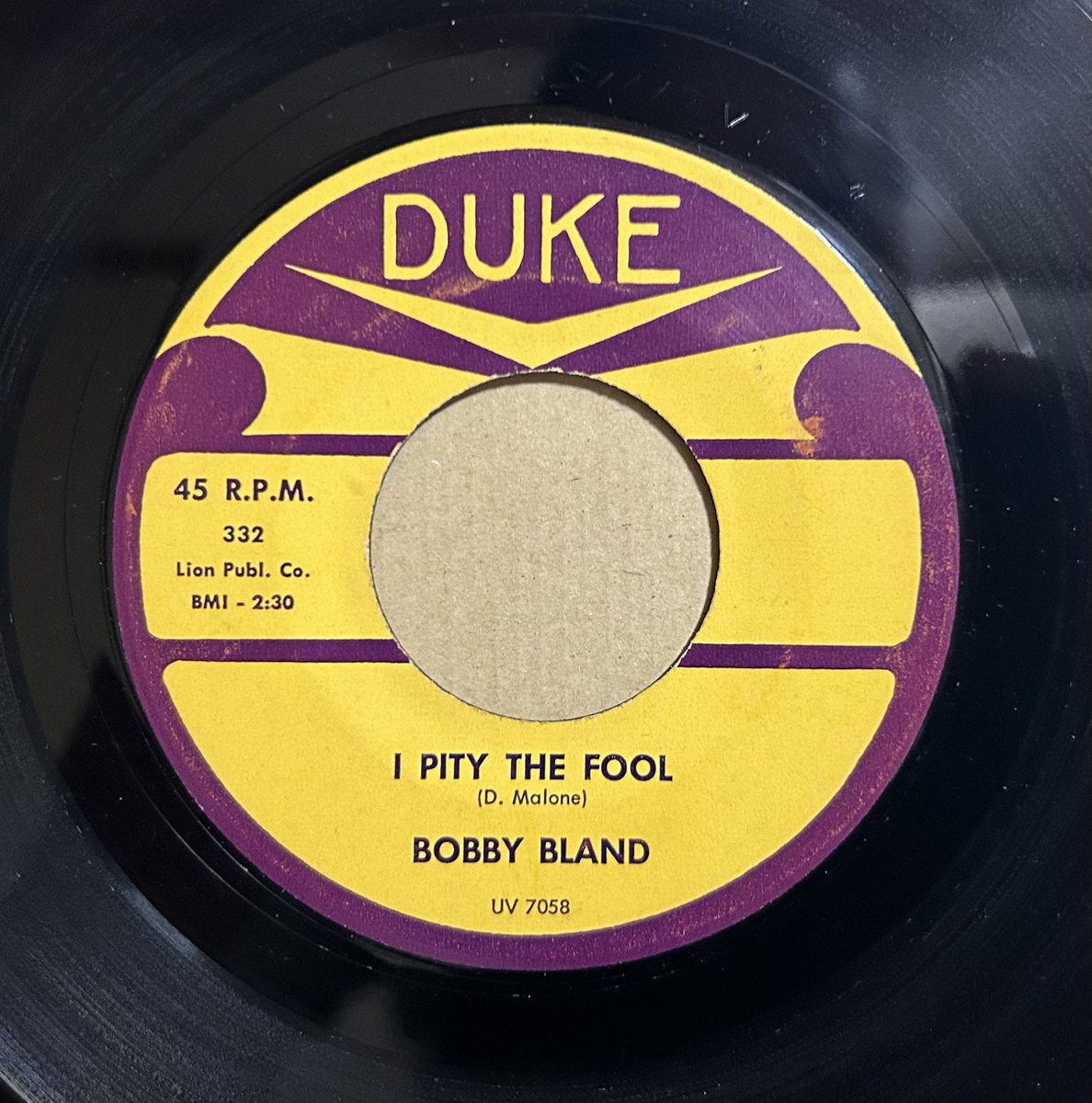 今日の1曲！
Bobby Bland,
I Pity The Fool.
youtube.com/watch?v=UCzj2q…
#blues
#bluesvocal
#dukerecordr
#bobbybland