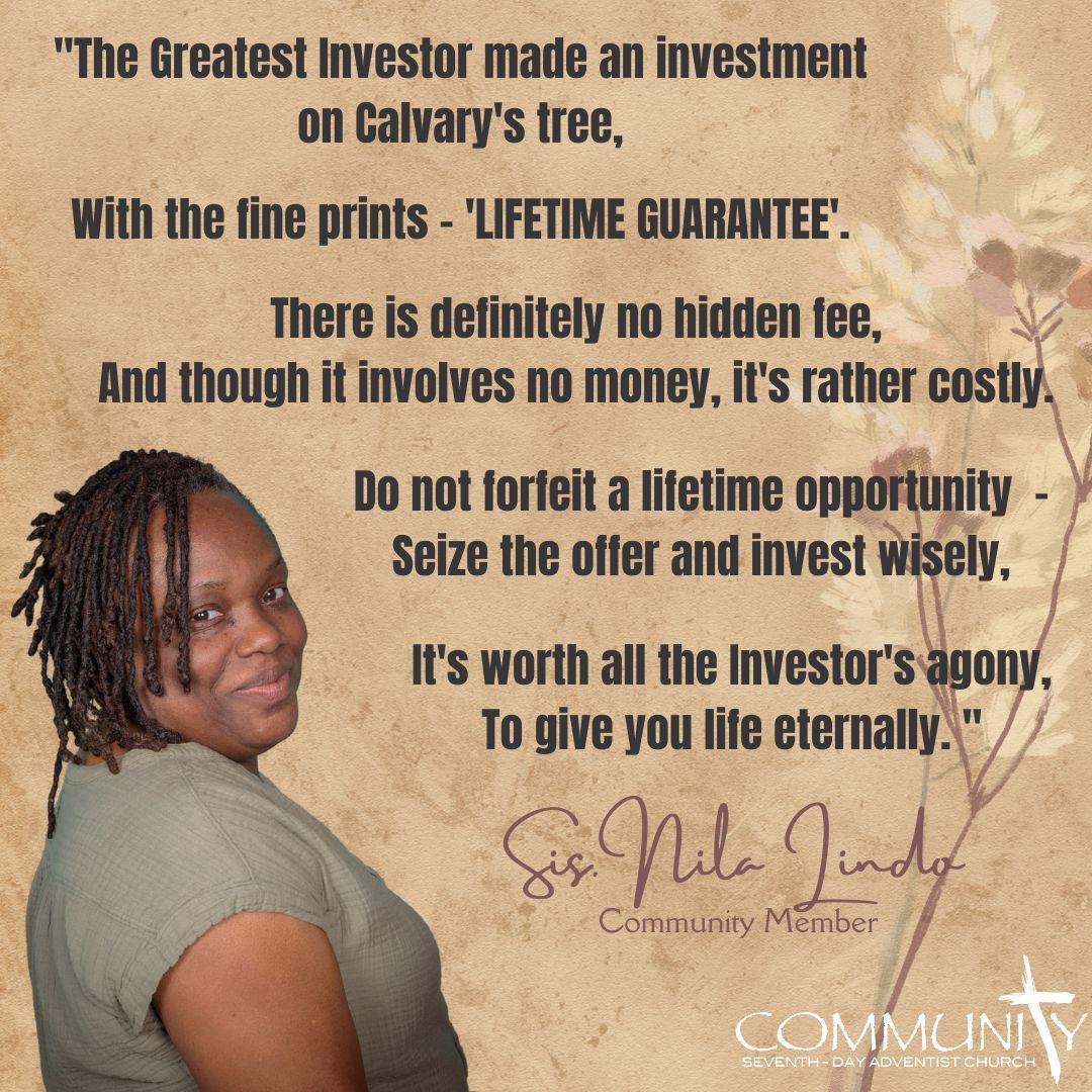 Poem by Sis. Nila Lindo-Mills ❤️