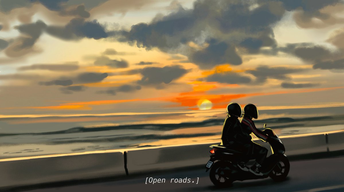 Jean & Cat & Open Roads 🏍

#tsc  #thesunshinecourt #aftg #allforthegame #tscfanart #jeanmoreau #catalinaalvarez