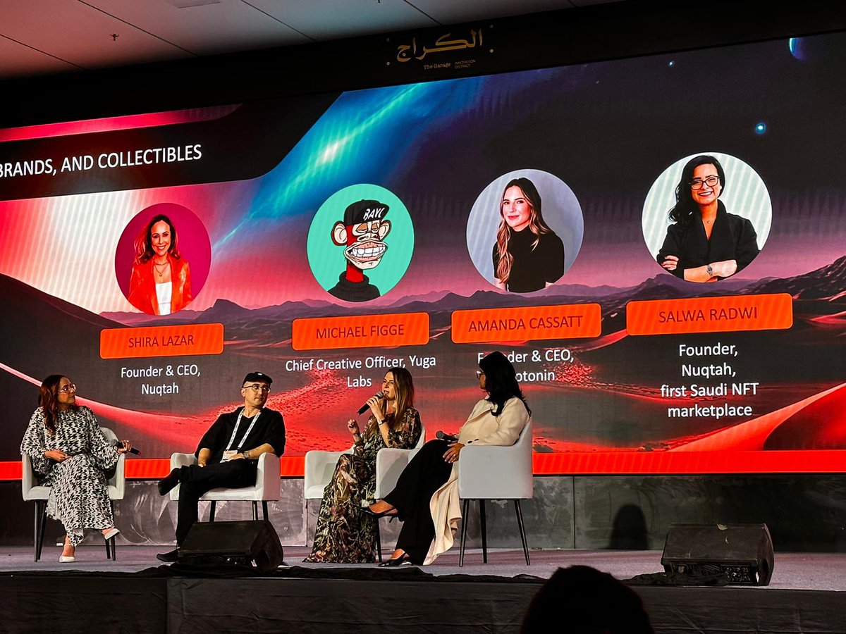Fascinating to speak at Outer Edge after HRH Prince Faisal bin Bandar bin Sultan Al Saud!

Learned that Saudi is a top country for time spent online, and 67% of people are gamers.

Thanks @NFTLAlive <a href="/shiralazar/">Shira Lazar (she/her) 📍Los Angeles, CA</a> <a href="/salwaradwi_/">Salwa Radwi</a> <a href="/mfigge/">figge</a> for an epic panel in a market tuned into web3 ✨