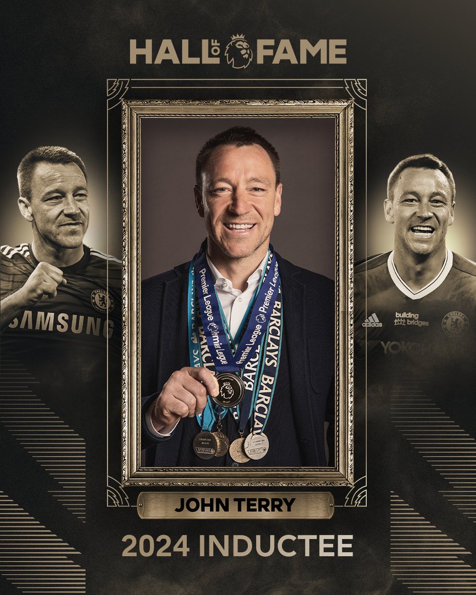 John Terry, 2024 Premier League Hall of Fame (#PLHallOfFame) inductee. ✨

#PremierLeague #EPL #JohnTerry