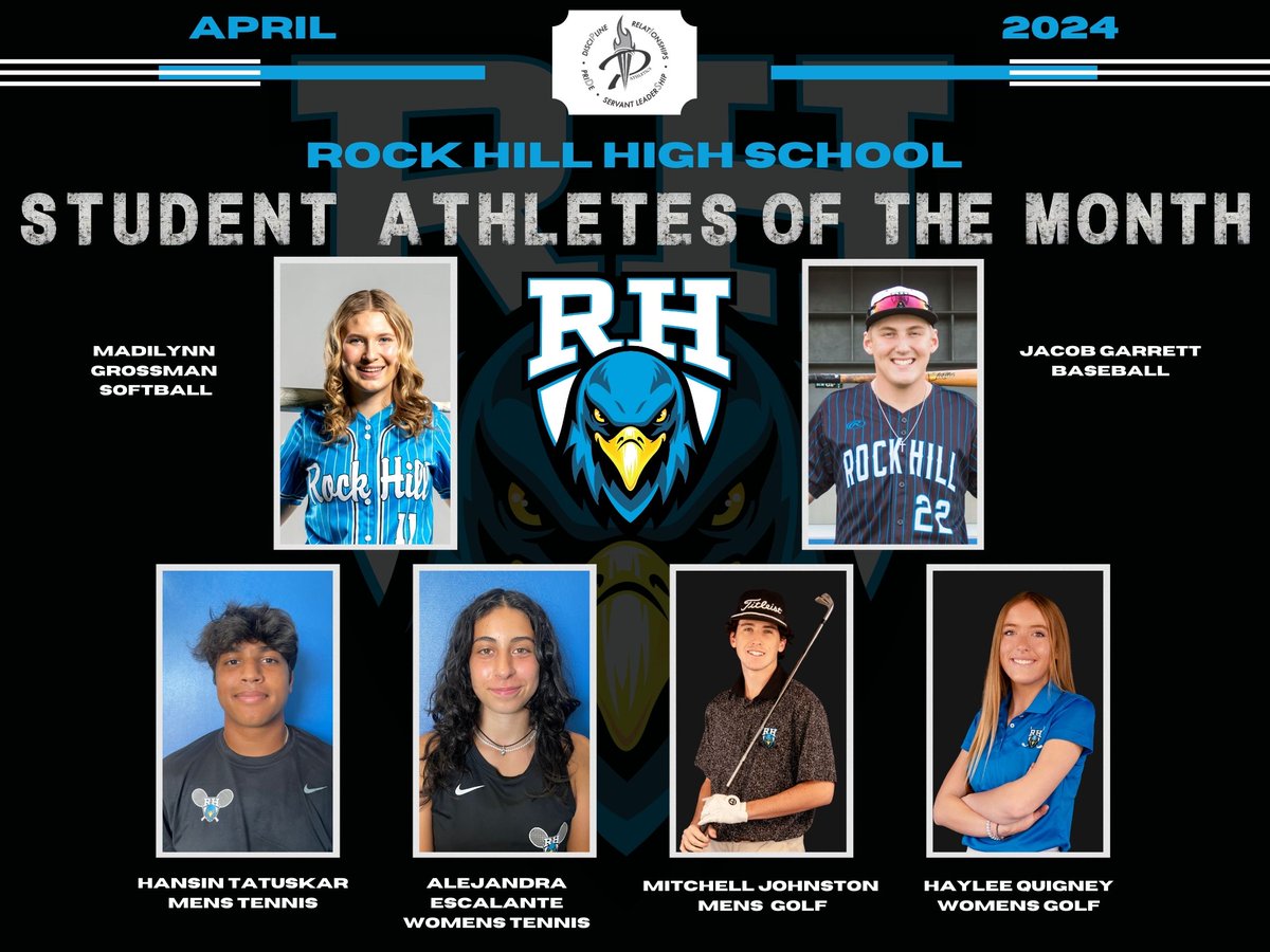 We are proud to recognize our Rock Hill High School Student Athletes of the Month for April!  <a href="/RockHillHS/">Rock Hill High School</a> <a href="/ProsperISD/">Prosper ISD</a> #prosperproud