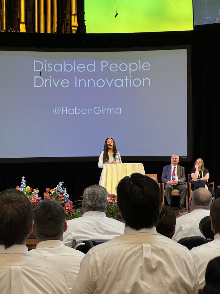 stewartsj3's tweet photo. “When you invest in disability challenges, you pave the way for greater innovation.” -@HabenGirma at ICS CON via @Ch_JesusChrist https://t.co/jWp8y6wAJq