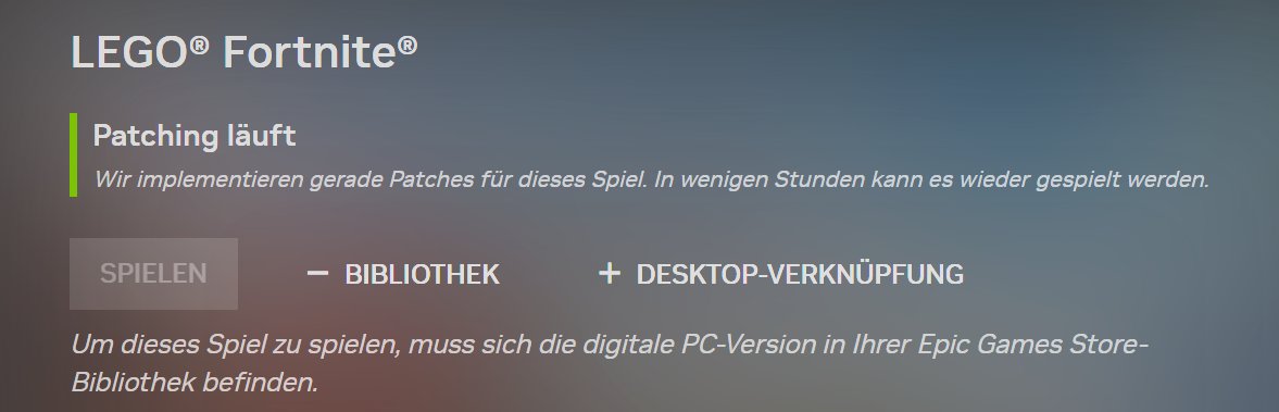 Wisst ihr noch, als man 'nicht mehr updaten' bei Cloud Gaming als Vorteil hinzugefügt hatte. Das Update ist mittlerweile 7.5h alt. Also Lokal geht definitiv schneller.

Fun Fact: @amazonluna ist das Spiel mit neuem Update spielbar. #geforcenow #amazonluna #cloudgaming