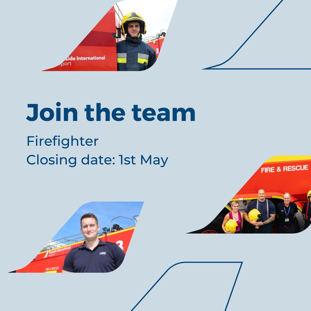 Job opportunity! 🔉 It’s all hands on deck here at Teesside as we enter the summer season ☀️ Come give us a hand and join our expanding team as a firefighter 🚒 Apply before 1st May ➡️ orlo.uk/qGYWQ