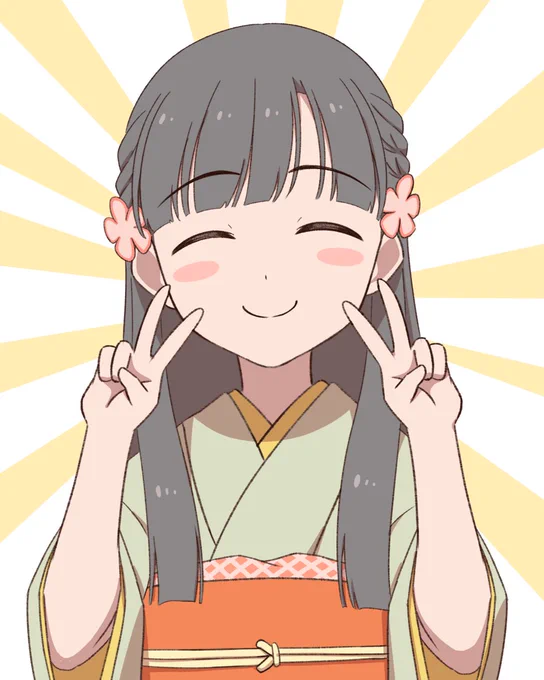 #私はこういう絵師です見た絵師全員参加
紗枝はんとおさげとツヤテカと尻が好きな人です 