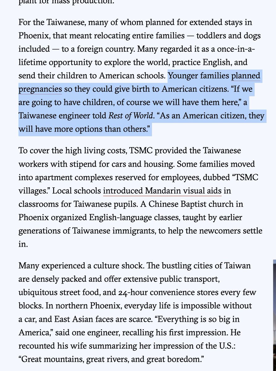 TSMC Takes on Arizona needs to be a documentary 'U.S. engineers told Rest of World that some Taiwanese male engineers had calendars with bikini models on their desks and occasionally shared sexual memes in group chats. A female American colleague, according to an American