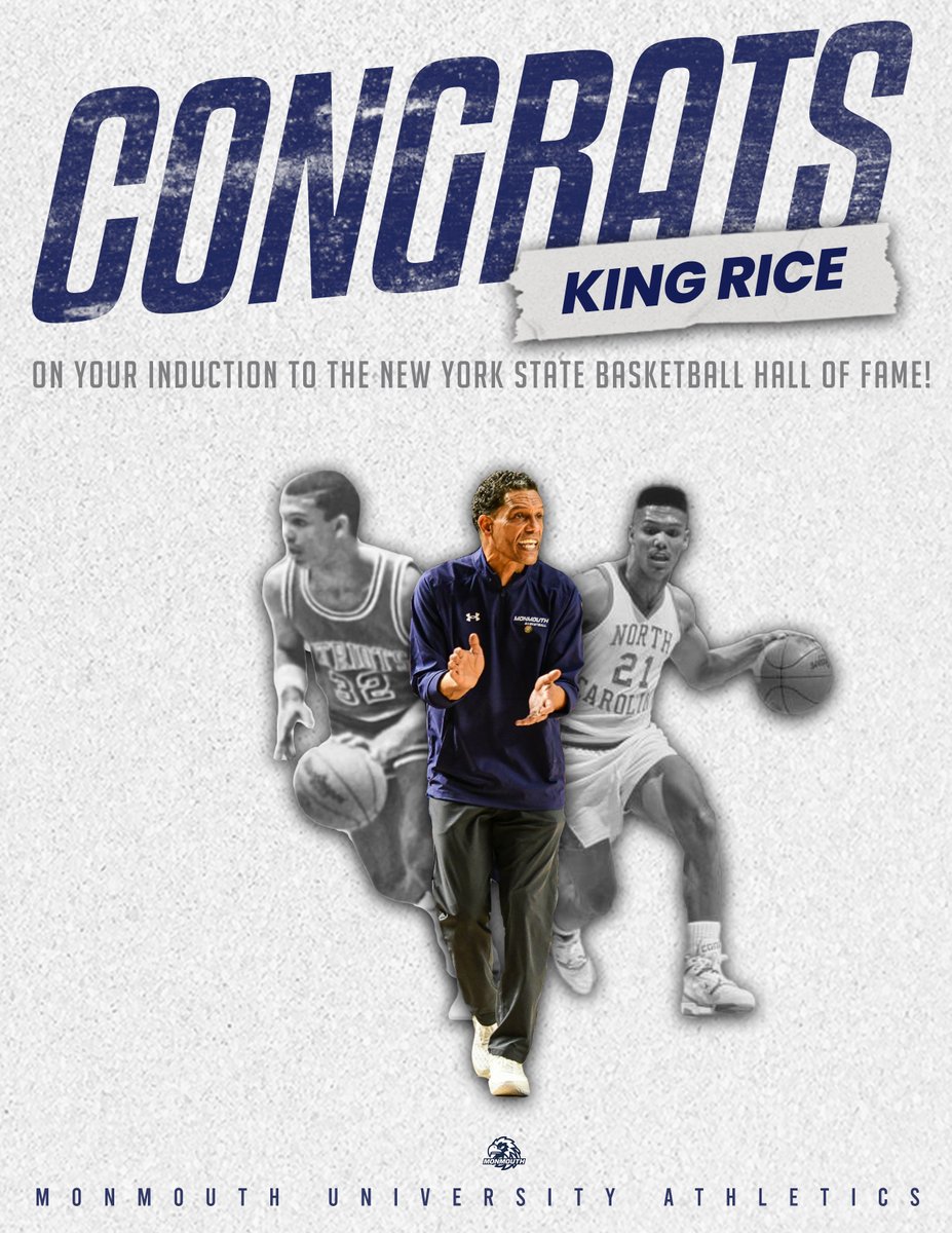 HOF. Congrats to King Rice on his induction to the New York State Basketball Hall of Fame! #FlyHawks