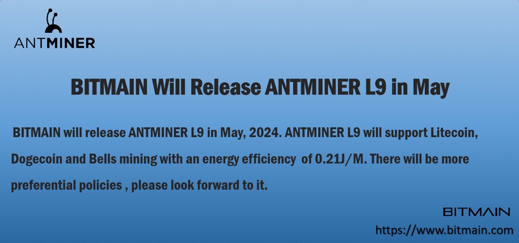 @criptopaul @CryptoKaduna @BillyM2k Bitmain is releasing L9 that is specifically designed for $Doge, $LTC, $BEL.

twitter.com/keto_studio/st…   

Billy created #Bellscoin in 2013 and as he said it is a now #communitydriven project.